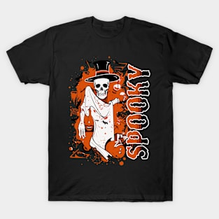 Skeleton Magician - Spooky Gothic Magic Trick Performer T-Shirt